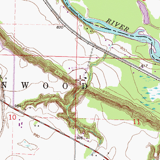 Topographic Map of A-Peeling Acres, MN