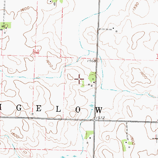 Topographic Map of Nystrom Orchard, MN