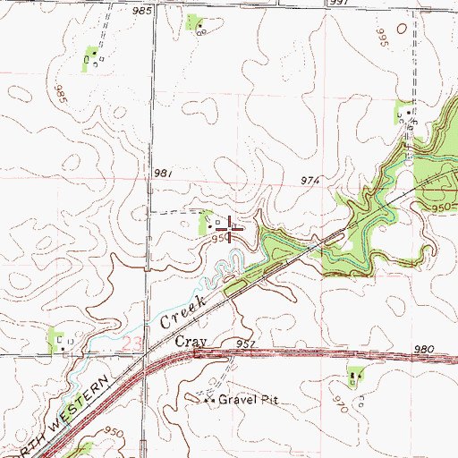 Topographic Map of Welsh Heritage Farms, MN