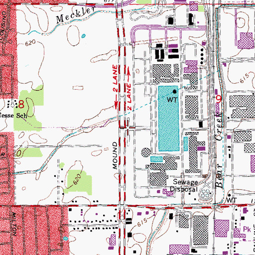 Topographic Map of General Motor Technical Center Historical Marker, MI