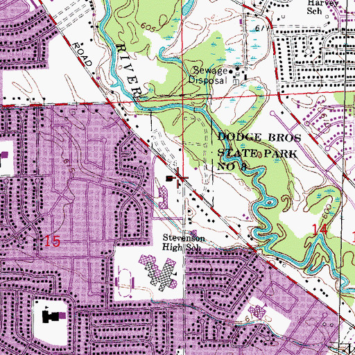 Topographic Map of Upton House Historical Marker, MI