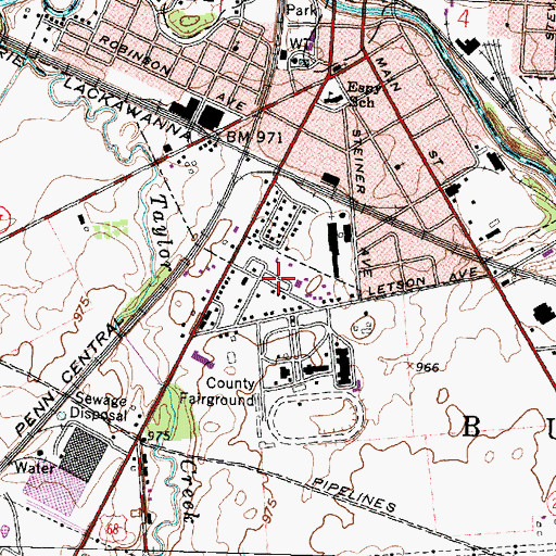 Topographic Map of Sixtyeight Trailer Park, OH