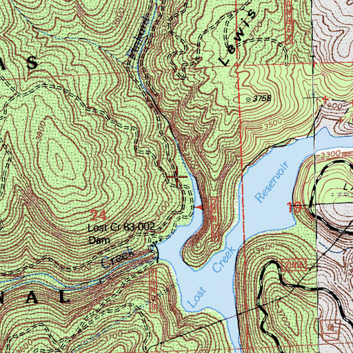 Topographic Map of Pinkard Creek, CA