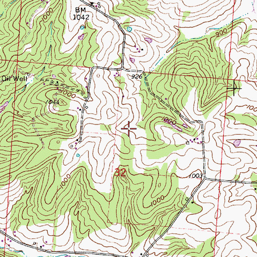 Topographic Map of Pine View Tree Farm, OH