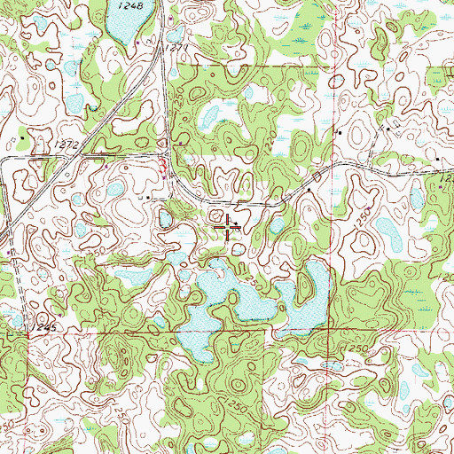 Topographic Map of Collegeville Orchards, MN