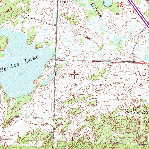 Topographic Map of Maple Hills Orchard, MN