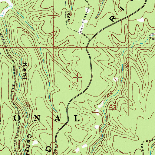 Topographic Map of Blazed Ridge, AZ