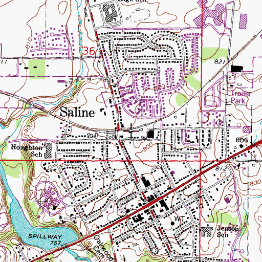 Topographic Map of Depot Musuem, MI