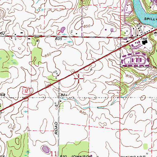 Topographic Map of River Ridge Mobile Home Community, MI