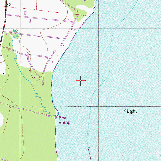 Topographic Map of Bagdad Division, FL