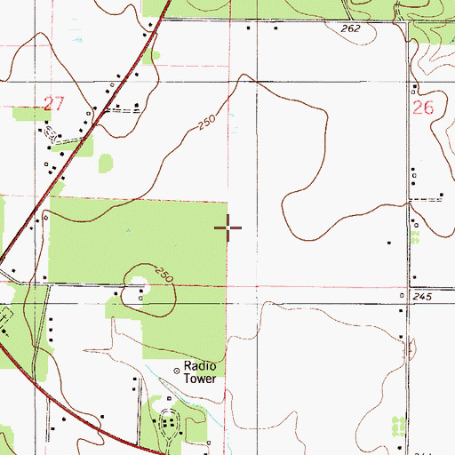 Topographic Map of Berrydale Division, FL