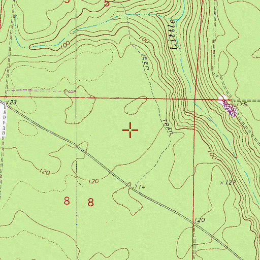 Topographic Map of Eglin Air Force Base Division, FL