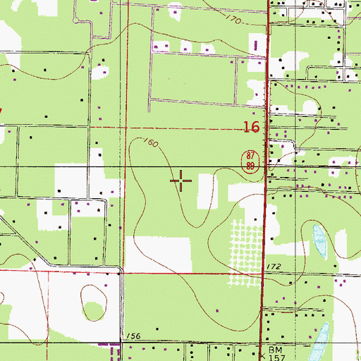 Topographic Map of Skyline Division, FL