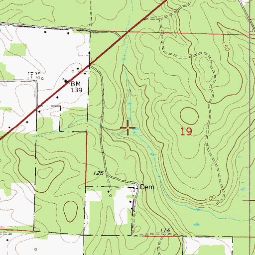 Topographic Map of Munson Division, FL