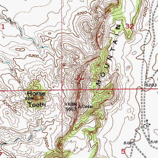 Topographic Map of Sheep Mountain, WY