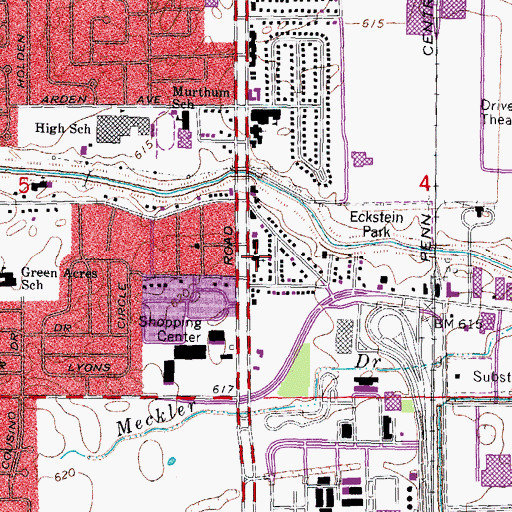 Topographic Map of Saint Paul United Church of Christ, MI
