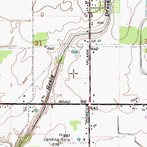 Topographic Map of Mountain Top Christian Church, MI
