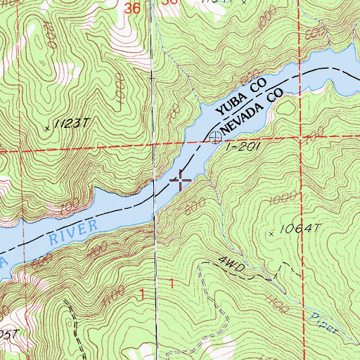 Topographic Map of Piper Creek, CA