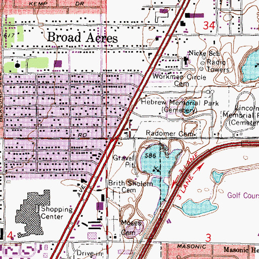 Topographic Map of Quinn Post Office (historical), MI