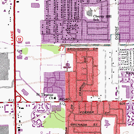 Topographic Map of Willow Woods Elementary School, MI
