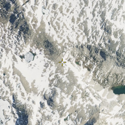Aerial/Satellite Image of Piute Pass, CA