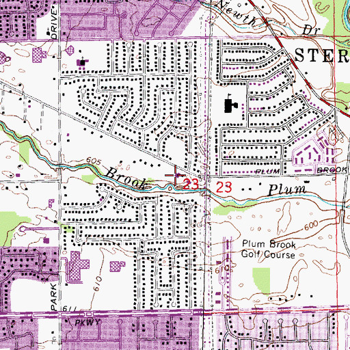 Topographic Map of Church of Jesus, MI