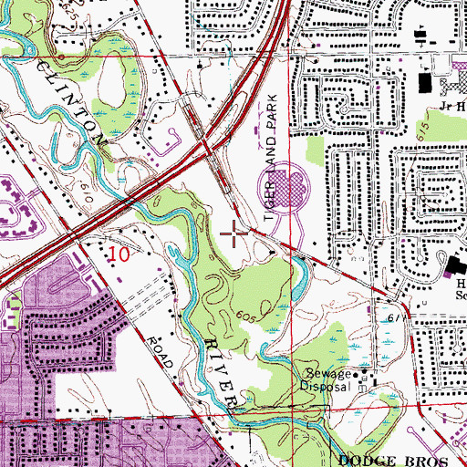 Topographic Map of Bethany Church of God, MI