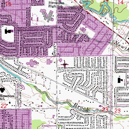 Topographic Map of Saint Ephrem's Church, MI