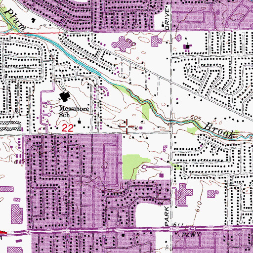 Topographic Map of Sterling Heights United Methodist Church, MI