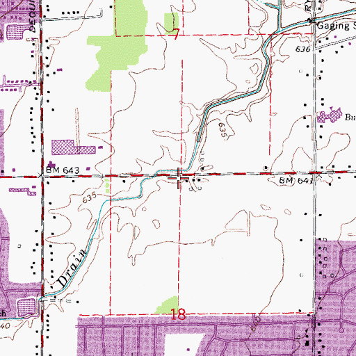 Topographic Map of Our Lady of Czestochowa Church, MI