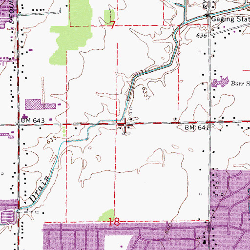 Topographic Map of Society of Christ Center, MI
