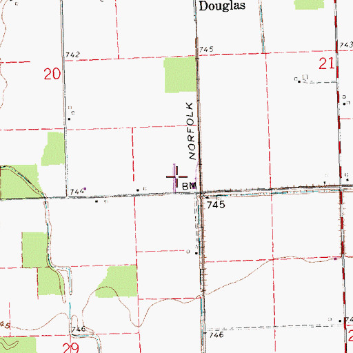 Topographic Map of Country Manor Estates, OH