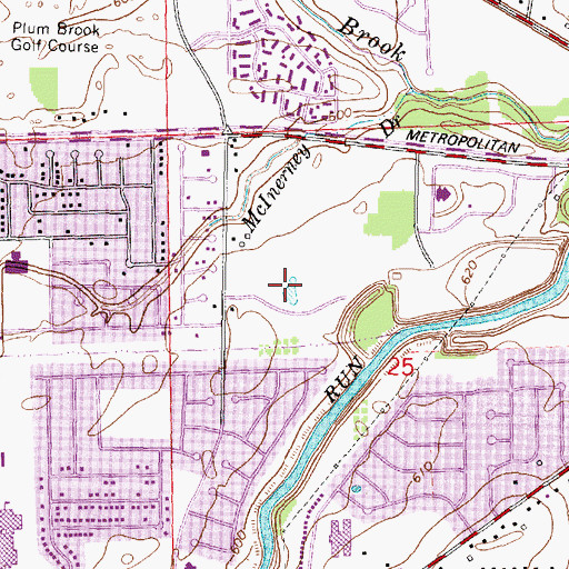 Topographic Map of Bethesda Christian School, MI