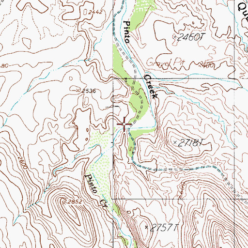 Topographic Map of Blevens Wash, AZ