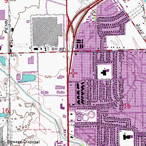 Topographic Map of Concentra Medical Center, MI