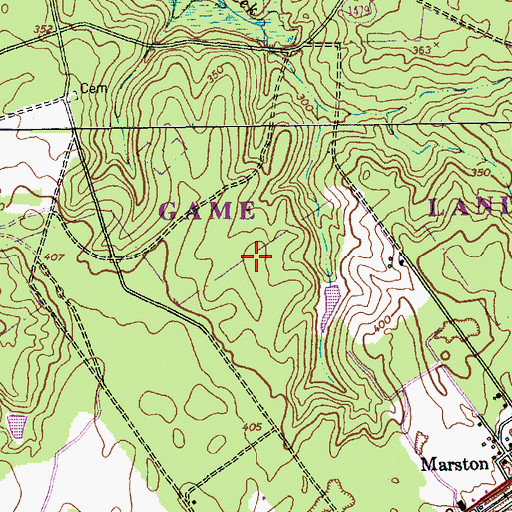 Topographic Map of Marston Poultry Farm, NC