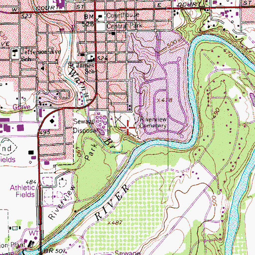 Topographic Map of Smith Family Graveyard (historical), TX