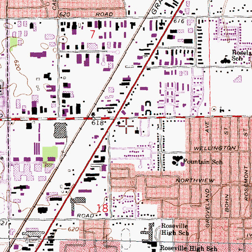 Topographic Map of Calvary Chapel, MI