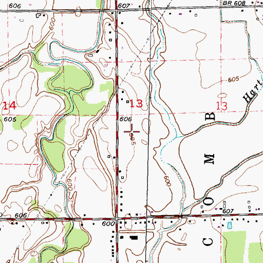Topographic Map of Bethel Church of the Nazarene, MI