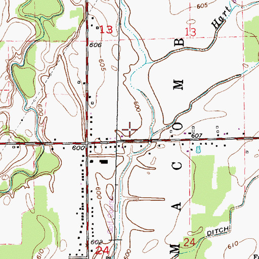 Topographic Map of Church of the Covenant, MI