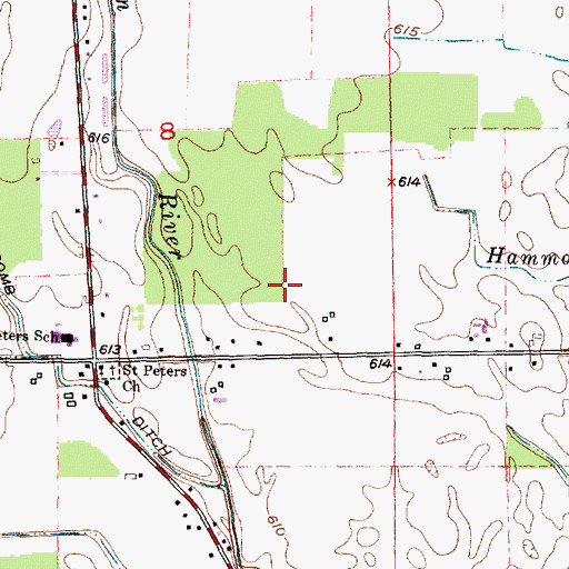 Topographic Map of Cracklewood Golf Club, MI