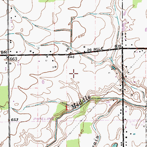 Topographic Map of Duncan Elementary School, MI