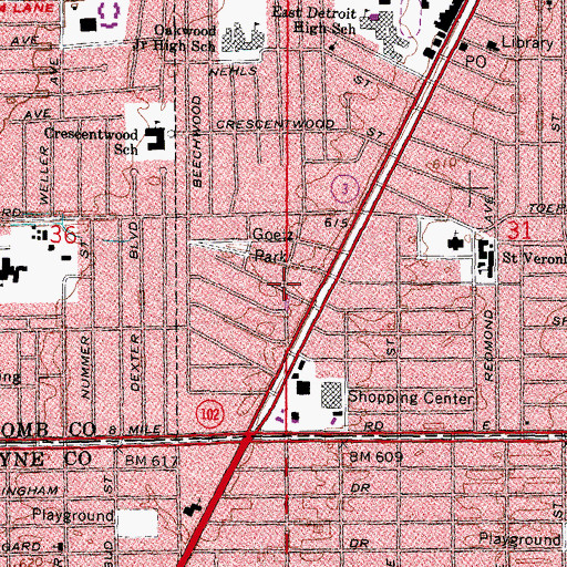 Topographic Map of Everlasting Word Christian Church, MI