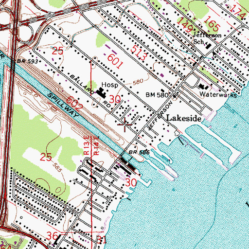 Topographic Map of William Tucker County Park, MI