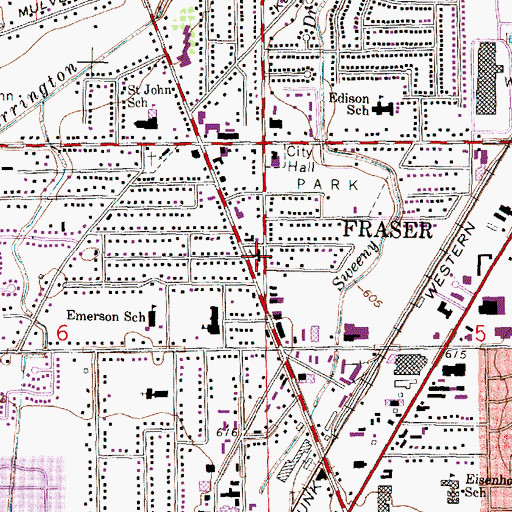 Topographic Map of New Life Ambassadors for Christ Christian Church, MI