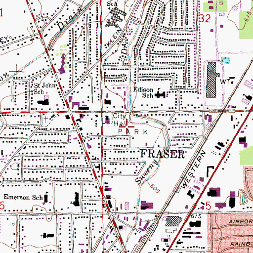Topographic Map of Walter C Steffens Park, MI