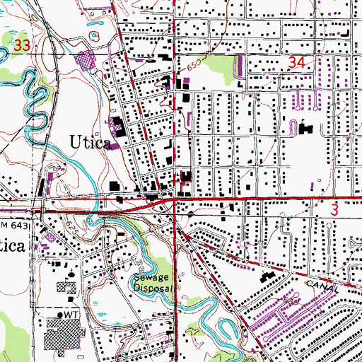 Topographic Map of Trinity Lutheran Church, MI