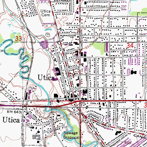 Topographic Map of Greater Life Apostolic Church, MI