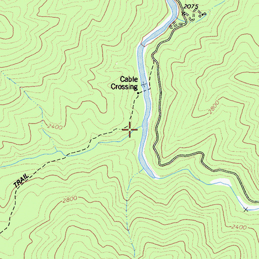 Topographic Map of Plummer Creek, CA
