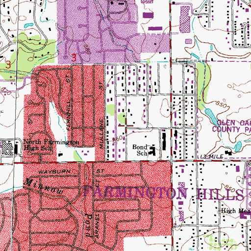 Topographic Map of The Chene House Historical Marker, MI